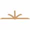Ekena Millwork Redmond Timber Gable Bracket, Western Red Cedar, 108"W x 45"H x 1 1/2"D x 5 1/2"F, 10/12 Pitch GBW108X45X0206RED00SWR - alternate 5